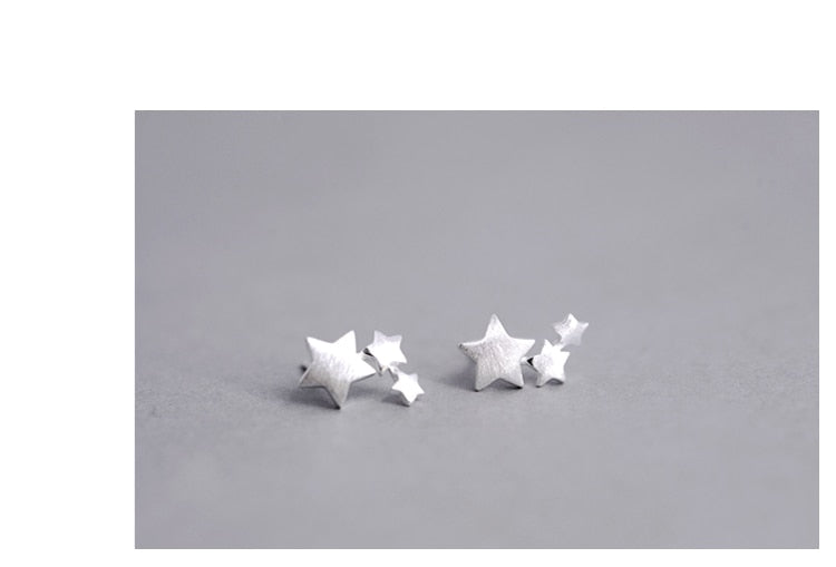 925 sterling silver Star Stud Earrings for Women Elegant Wedding Jewelry pendientes mujer moda 2018 Brincos eh907