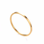 Knock ( 1.2 MM ) Promotion  Titanium Steel Rose Gold Color Anti-allergy Smooth Couple Wedding Ring Woman Man Fashion Jewelry