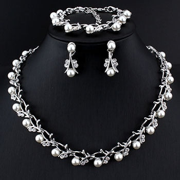 Pearl Wedding Jewelry Set