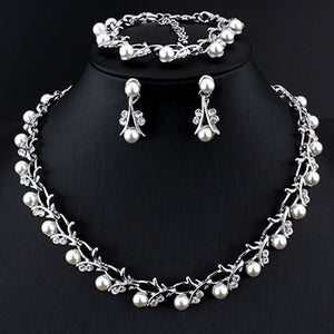 Pearl Wedding Jewelry Set