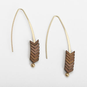 Arrow Hook Long Earrings