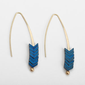 Arrow Hook Long Earrings