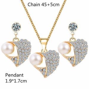 Austrian Crystal 18K Jewelry Set