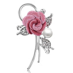 Fabric Flower Brooch